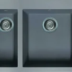 Expressz szállítás Elleci Quadra 150 egy medence gyümölcsmosóval gránit mosogató M73 Titanium LMQ15073Elleci