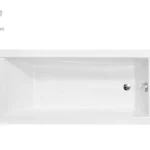 Besco MODERN SLIM 150x70 cm egyenes kád, fehér WAM-150-SLBesco Vásárlói kedvenc