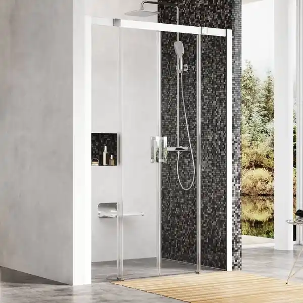 Akciós ár Ravak Matrix MSD4-180 cm-es zuhanyajtó szatén+Transparent 0WKY0U00Z1Ravak