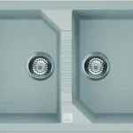 Elleci Tekno 450 két medencés gránit mosogató, M79 Aluminum LMT45079Elleci Outlet