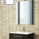 Biztonságos vásárlás Tboss Arta 75 alsószekrény kerámia mosdóval, Floating Mirror Easy 75 tükörrel, sonoma (komplett szett)Tboss