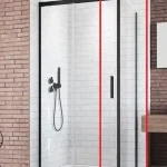Biztonságos vásárlás Radaway Idea Black S1 120 J fekete zuhanykabin oldalfal 387054-54-01RRadaway