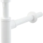 Népszerű ALCA (Alcaplast) A400B DESIGN mosdószifon, DN32 fém, kerek, fehérAlcaplast