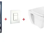 Kiárusítás Grohe Rapid SL falsík alatti wc tartály komplett szett SZP-GR61 (38528001, 38732SH0, Roca-A346997000, Roca-A8019D0004)Grohe
