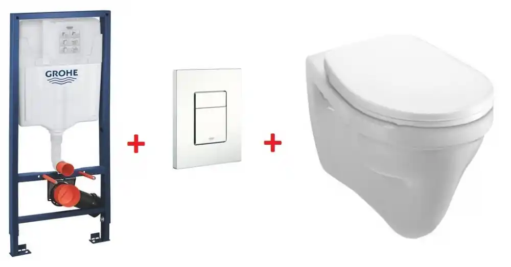 Akció Grohe Rapid SL falsík alatti wc tartály komplett szett SZP-GR51 (38528001, 38732SH0, Alföldi-70681901, Alföldi-87809501)Grohe