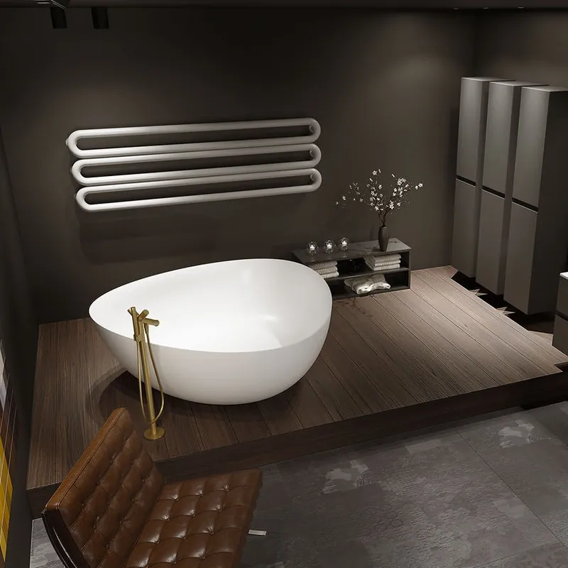 Biztonságos fizetés Riho Oviedo Solid Surface 160x160 cm szabadonálló kád BS50 (BS5000500000000) B125001105Riho