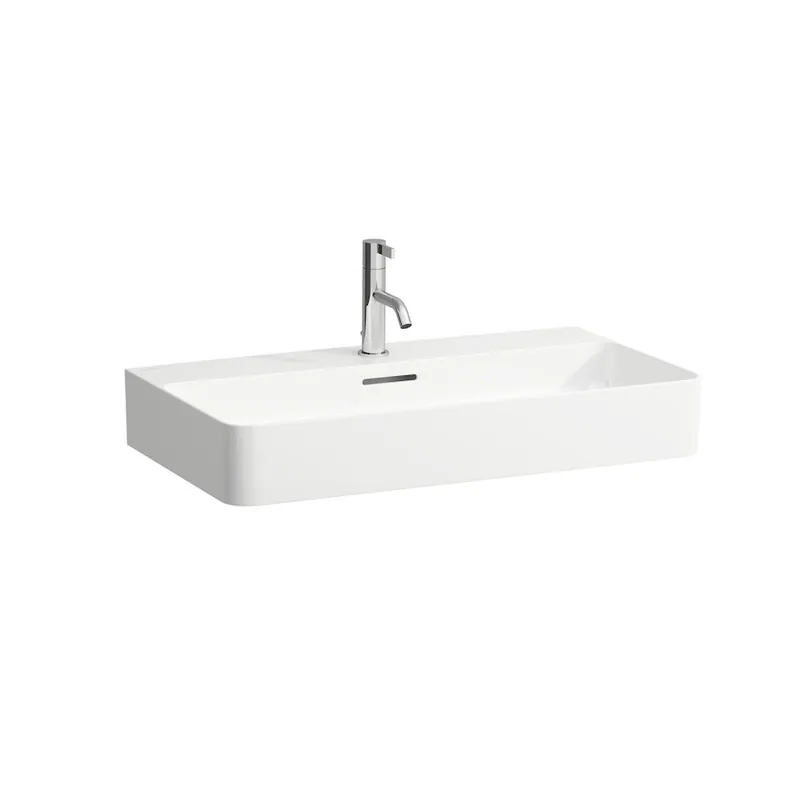 Kedvezményes ár Laufen Val 75x42 cm mosdó alsó felülete csiszolt, fehér H8162850001041Laufen