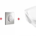 Grohe Rapid SL falsík alatti wc tartály komplett szett SZP-GR40 (38528001, 38505000, Alföldi-7047R001, Alföldi-8780S5019)Grohe Szuper ajánlat