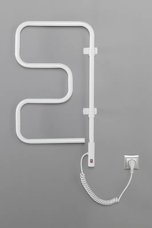 Azonnal elérhető AQUALINE ELVOR elektromos törölközőtartó radiátor, 400x750x95mm, 80W, fehér EB320Aqualine