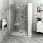 Sapho POLYSAN FORTIS LINE 80 balos 2 részes zuhanyajtó, króm FL1480LPolysan Prémium