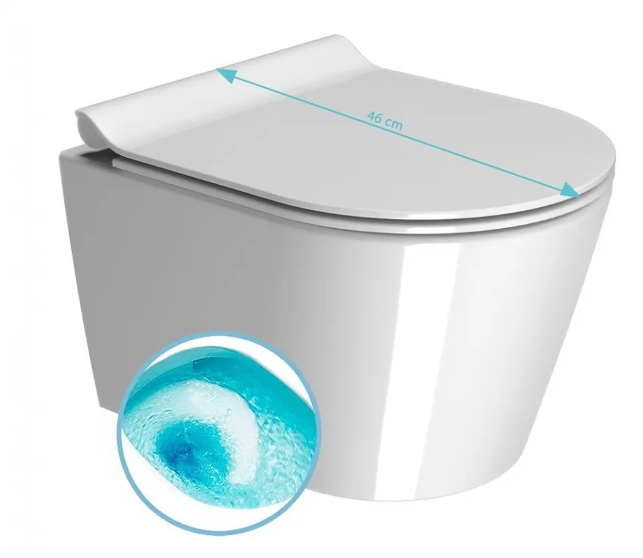 Sapho GSI KUBE X Swirlflush ExtraGlase fali WC, fehér 941811Sapho Legjobb ár