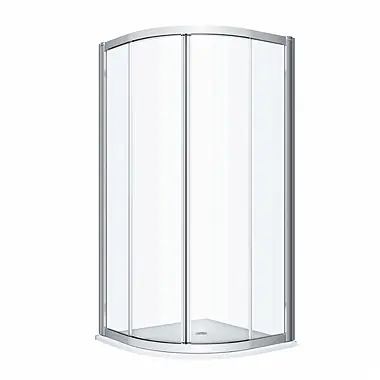 Ajánlat Kolo GEO íves zuhanykabin 80x80 cm, ezüst profillal, átlátszó üveggel 560.110.00.3Kolo