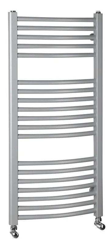 Vedd meg online Sapho AQUALINE ORBIT 450x990mm íves fürdőszobai radiátor, strukturált ezüst ILA94EAqualine