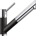BLANCO ANTAS-S Silgranit/króm kihúzhatófejes csaptelep fekete 526167Blanco Outlet