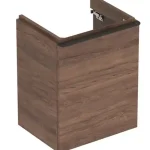 Különleges ajánlat Geberit Smyle Square alsó szekrény kézmosóhoz, egy ajtóval, balra nyíló, 49.2x61.7x40.6cm, melaminos faszerkezet feketedió hickory 500.364.JR.1Geberit