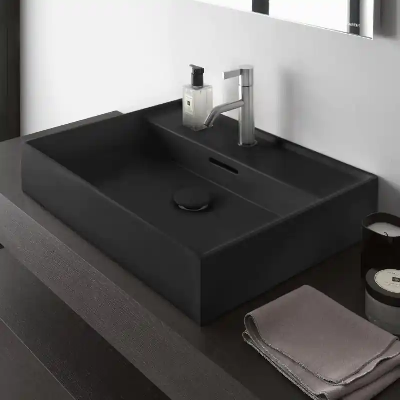 Laufen KARTELL BY LAUFEN 50x46 cm mosdó, alsó felülete csiszolt, matt graphite H8163327581041Laufen Nézd meg most