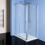 Kiárusítás POLYSAN EASY LINE zuhanyajtó oldalfallal, 120x90 cm, BRICK üveg EL1238EL3338Polysan