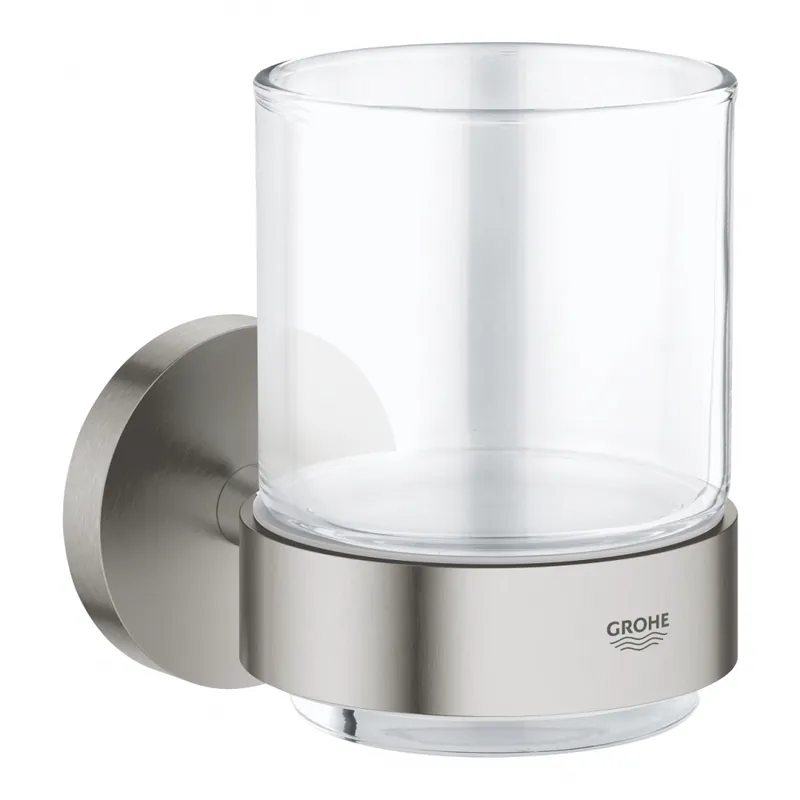 Rendeld meg most Grohe Essentials pohár tartókonzollal matt szuperacél 40447DC1Grohe