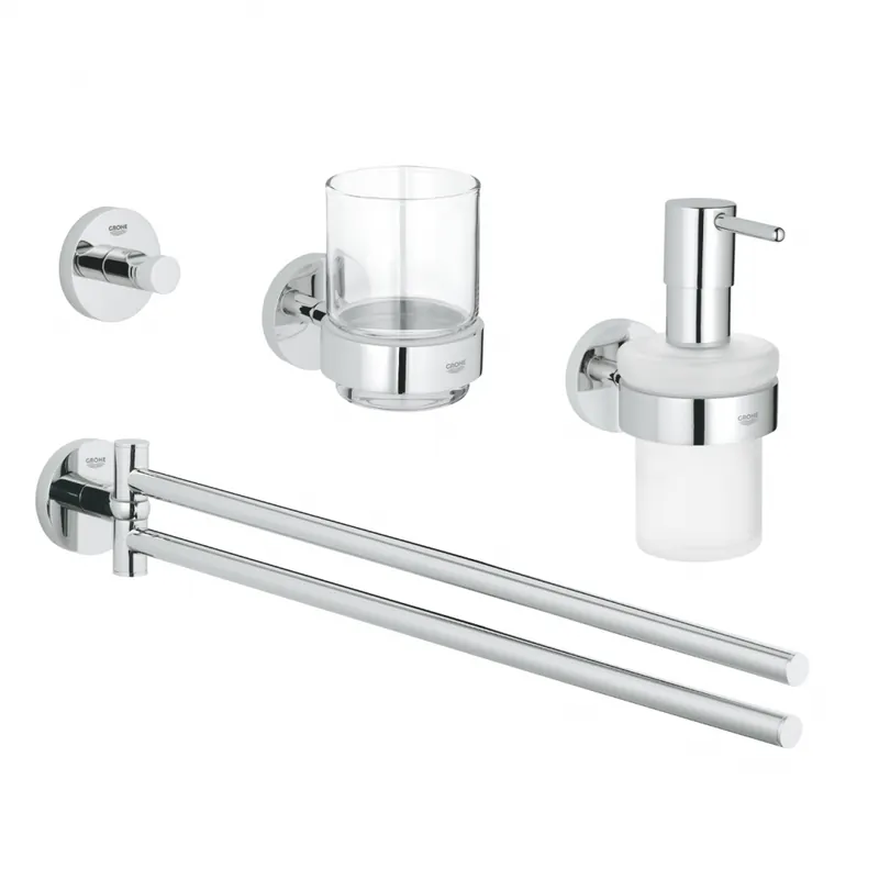 Népszerű Grohe Essentials Mester fürdőszobai kiegészítő készlet 4 az 1-ben 40846001Grohe