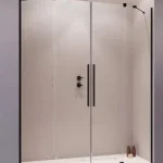 Biztonságos fizetés Radaway Furo Black DWD 130 fekete zuhanyajtó 10108363-54-01, 10111317-01-01Radaway