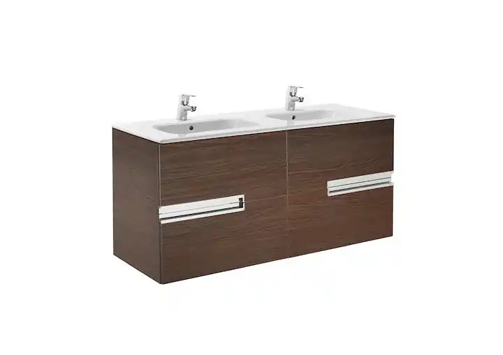 Roca Victoria-N Unik alsószekrény dupla mosdóval 120 cm wenge A855830154Roca Olcsóbb