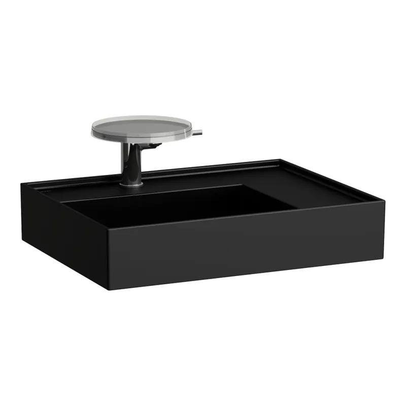 Laufen KARTELL BY LAUFEN 60x46 cm mosdó matt fekete H8103347161111Laufen Biztonságos fizetés
