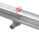 ALCA (Alcaplast) APZ13-DOUBLE9 Fit and Go 55 cm zuhanyfolyóka, forgatható rács APZ13-DOUBLE9-550Alcaplast Ajánlat