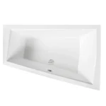Vedd meg most Besco INTIMA DUO 180x125 cm jobbos aszimmetrikus kád, fehér WAID-180-NPBesco