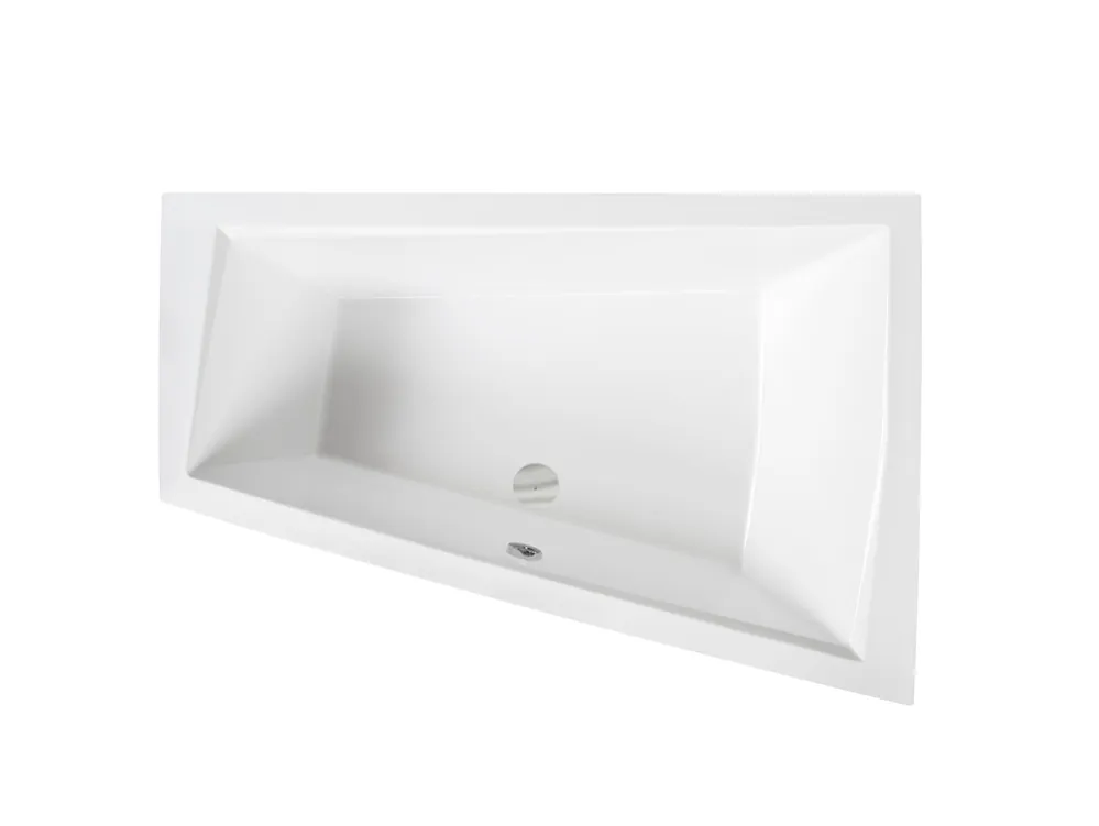 Vedd meg most Besco INTIMA DUO 180x125 cm jobbos aszimmetrikus kád, fehér WAID-180-NPBesco