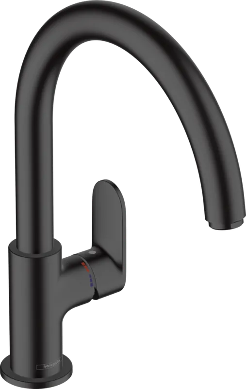 Hansgrohe Vernis Blend M35 egykaros konyhai csaptelep 210, elforgatható kifolyóval matt fekete 71870670Hansgrohe Kiárusítás