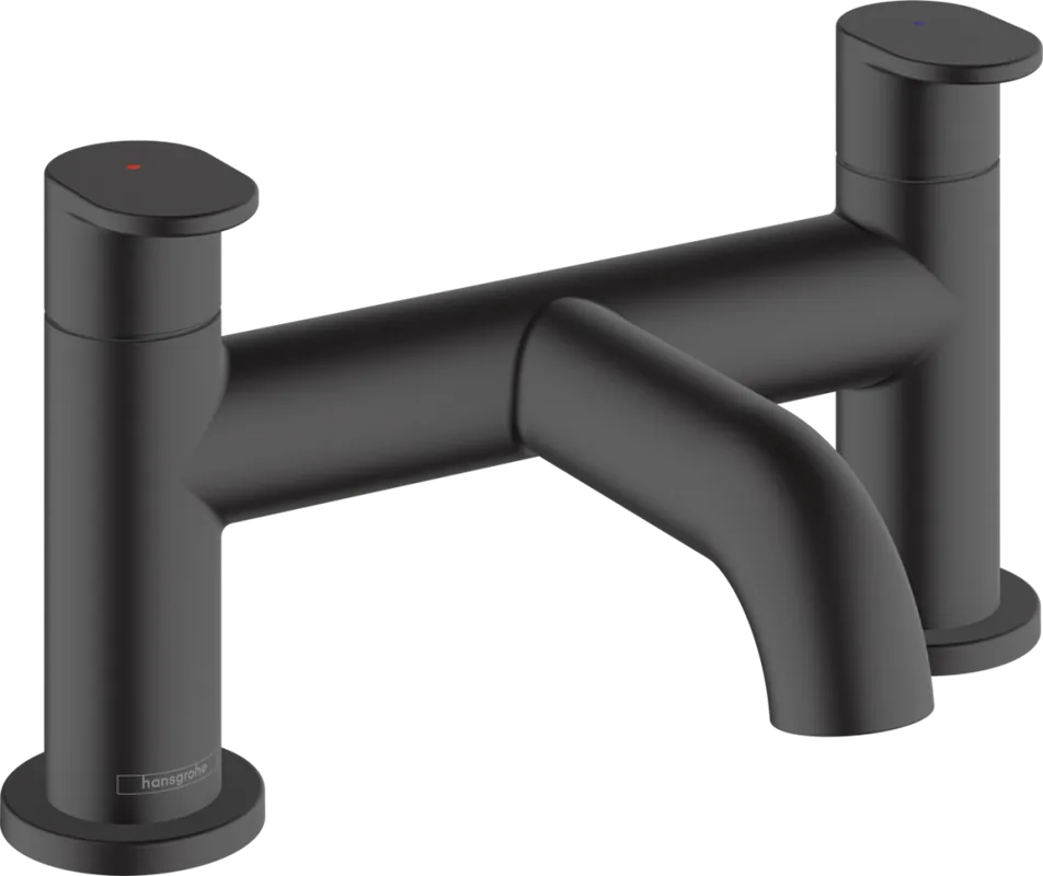 Árcsökkenés Hansgrohe Vernis Blend peremre szerelhető kádcsaptelep zuhanyváltó nélkül matt fekete 71442670Hansgrohe