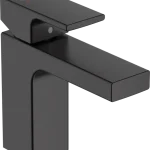 Végkiárusítás Hansgrohe Vernis Shape egykaros mosdócsaptelep 100, automata lefolyógarnitúrával matt fekete 71561670Hansgrohe
