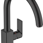 Kedvezmény Hansgrohe Vernis Shape M35 egykaros konyhai csaptelep 260, elforgatható kifolyóval matt fekete 71871670Hansgrohe