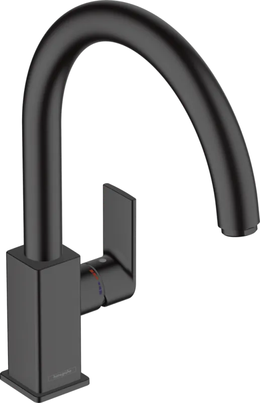 Kedvezmény Hansgrohe Vernis Shape M35 egykaros konyhai csaptelep 260, elforgatható kifolyóval matt fekete 71871670Hansgrohe