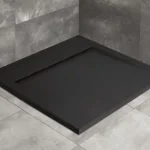 Radaway Teos C 100x100 cm szögletes öntöttmárvány zuhanytálca, fekete HTC100100-54Radaway Expressz szállítás