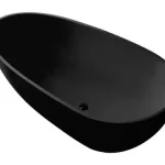 Legnépszerűbb Wellis Soul Black 167,5x85 cm öntöttmárvány szabadonálló kád matt fekete WK00180Wellis