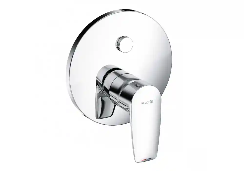 Végkiárusítás KLUDI PURE&SOLID falsík alatti kád/zuhanycsap Push, króm 346590575Kludi