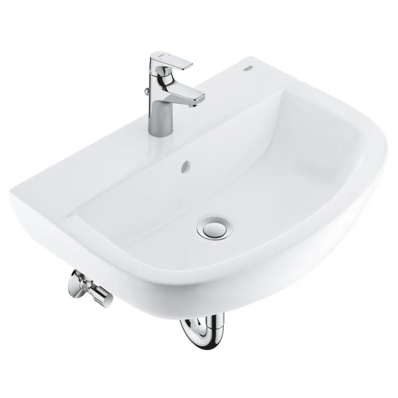 Végkiárusítás Grohe Bau Ceramic mosdó 60 + Start Flow egykaros mosdócsaptelep, kiegészítők szett 39472000Grohe