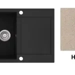 Bestseller Evido Cubo XL 6S Compact gránit mosogató, homok 105538Evido