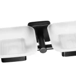 Gyors szállítás Roltechnik QUATTRO dupla szappantartó, matt fekete 483355Roltechnik