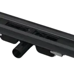 Ajánlat ALCA (Alcaplast) APZ101BLACK-550 BLACK Low zuhanyfolyóka peremmel perforált rácsokhoz, fekete-mattAlcaplast