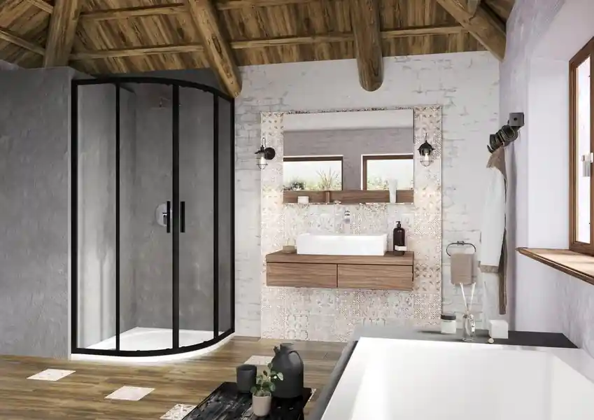 Ravak Blix Slim BLSCP4-90 zuhanykabin fekete+Transparent X3BM70300Z1Ravak Különleges ajánlat