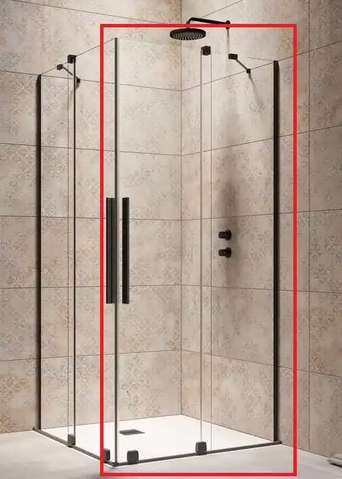 Árengedmény Radaway Furo Black KDD 80 J zuhanykabin (egy ajtó), jobbos 10105080-54-01RRadaway