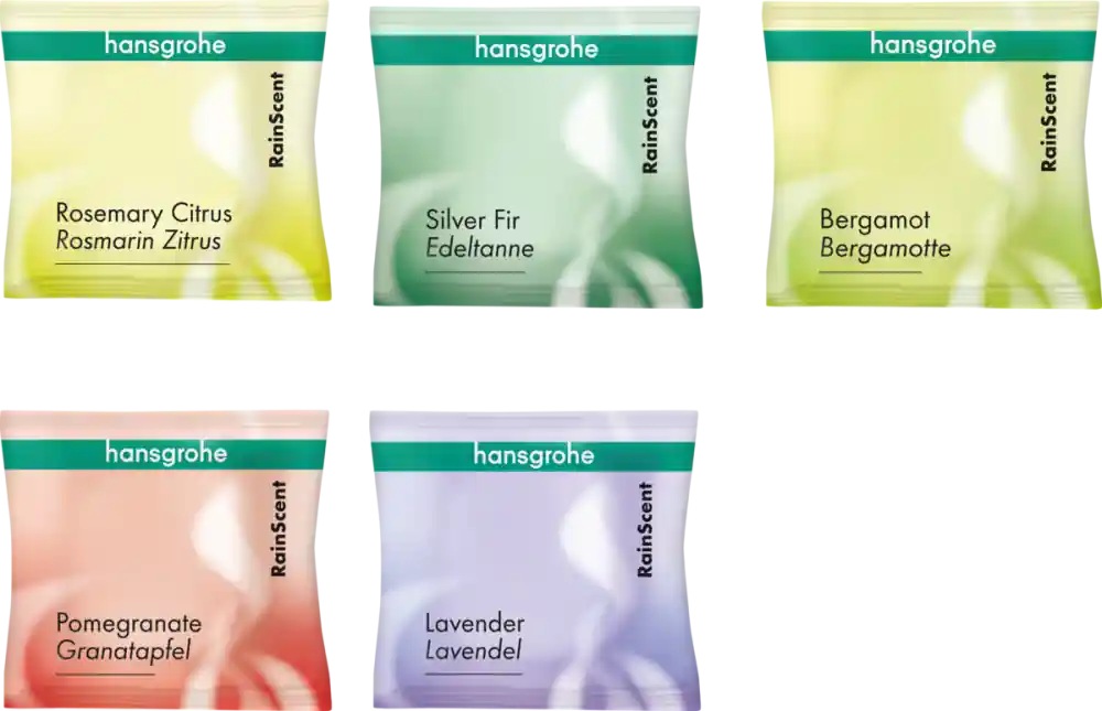 Biztonságos fizetés Hansgrohe RainScent wellness csomag válogatás (5 db zuhany tabletta) 21146000Hansgrohe
