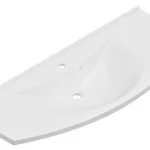 Szuper akció Sapho ARAS 120x50cm öntöttmárvány mosdó, fehér 91211Sapho