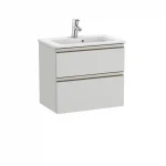 Azonnal elérhető Roca The Gap Compact 60 cm fürdőszoba bútor mosdóval, artico szürke A851495447Roca