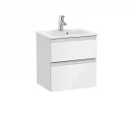 Roca The Gap Compact 50 cm fürdőszoba bútor mosdóval, fényes fehér A851494806Roca Outlet