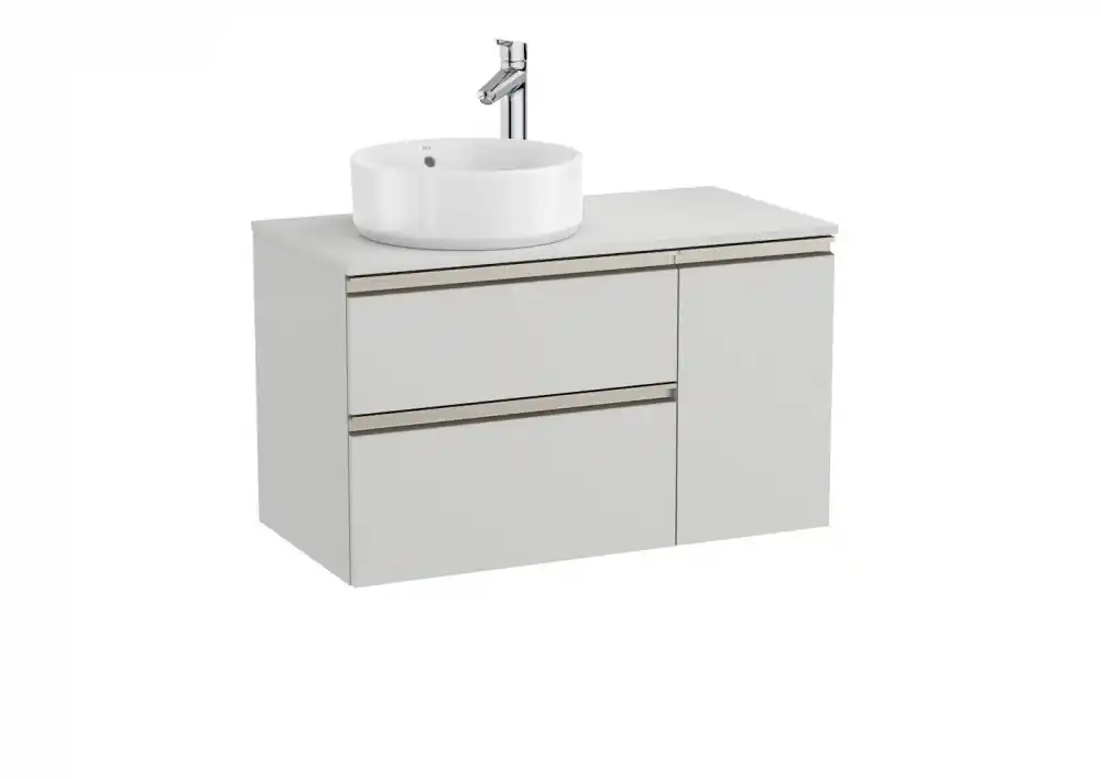Roca The Gap 900 mm fürdőszoba bútor pultos mosdóhoz, artico szürke A851503447Roca Legjobb ár