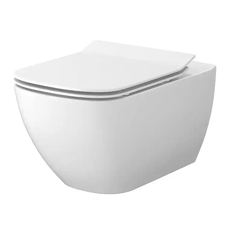 Cersanit Virgo CleanOn perem nélküli fali wc, ülőkével S701-427Cersanit Szuper akció