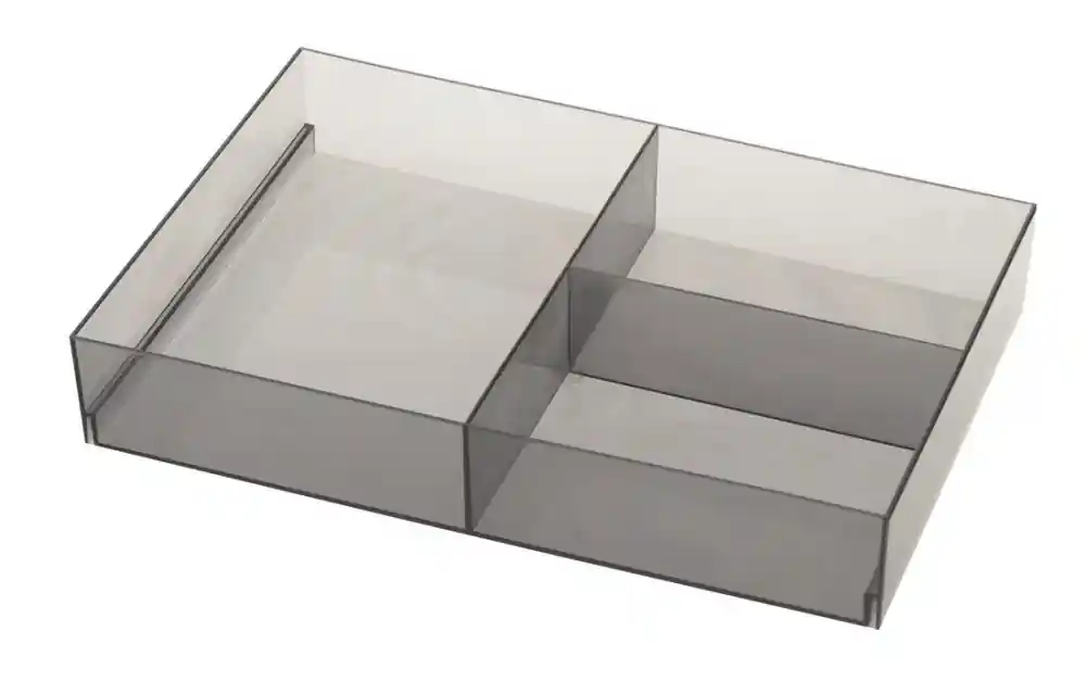 Különleges ajánlat Sapho műanyag rendező fiókba, 202x50x302mm, füstszínű 909Sapho